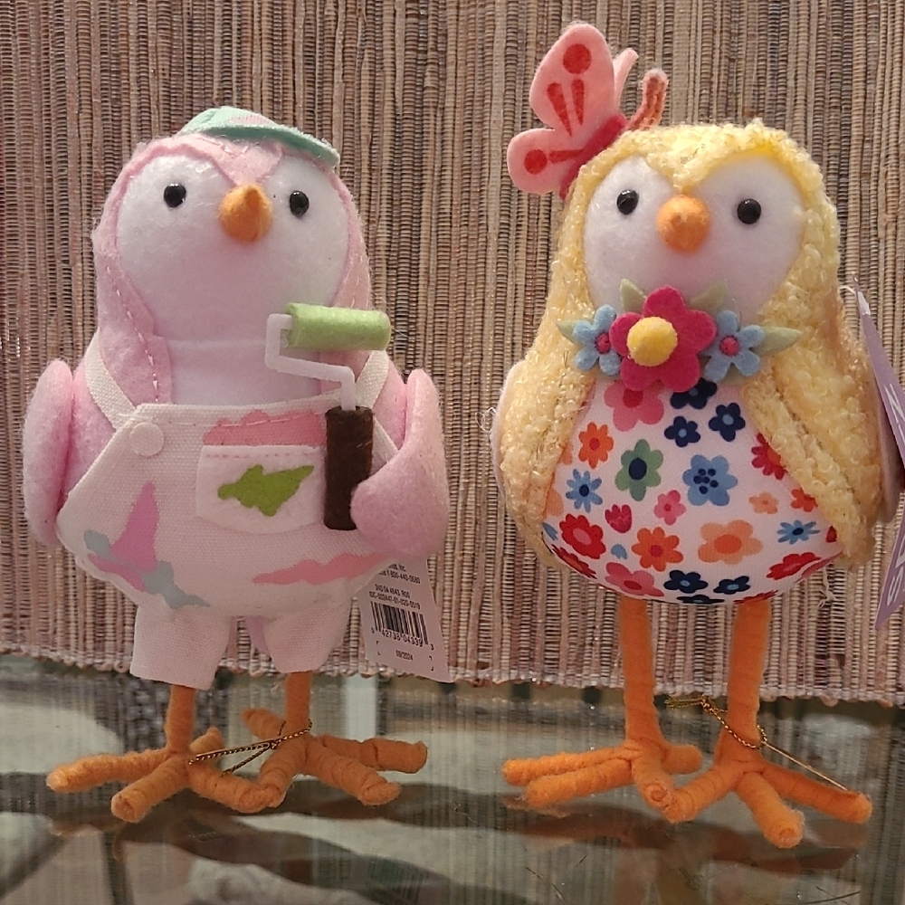 Target Birds Spring Collection Pink / Yellow Decorative Birds
